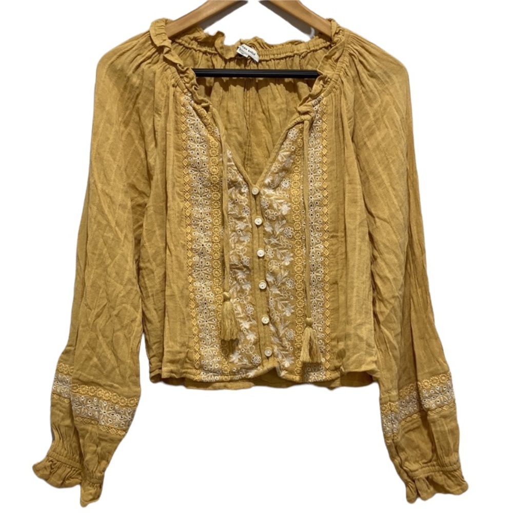 American Eagle Boho Blouse Women Size XL